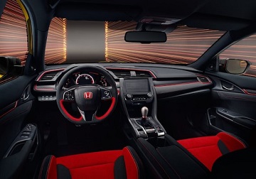 Interior appearance of the 2021 Honda Civic Type-R available at Royal Honda