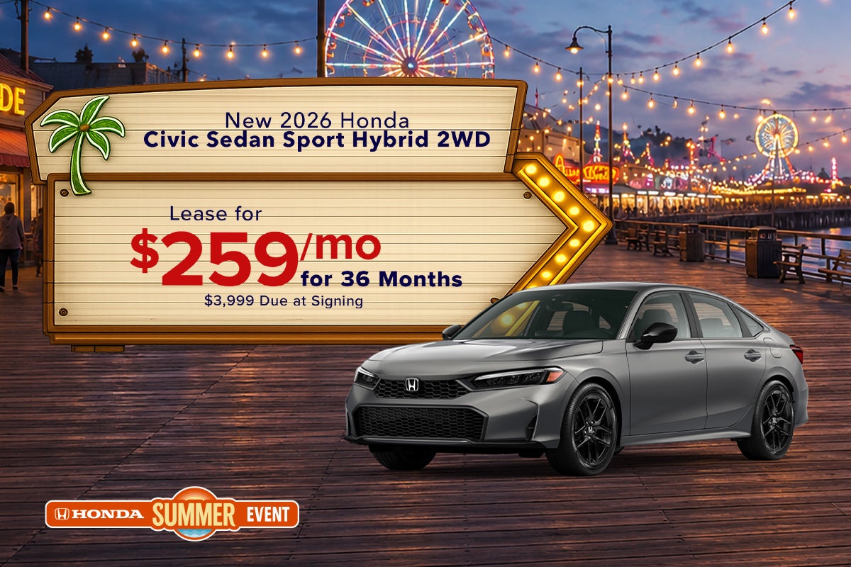 New 2026 Honda Civic Sedan Sport Hybrid 2WD