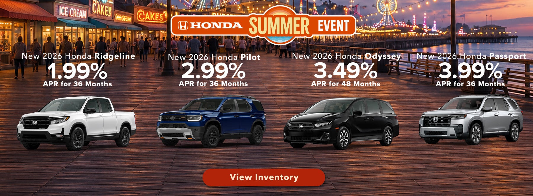 Select New 2026 Honda Models