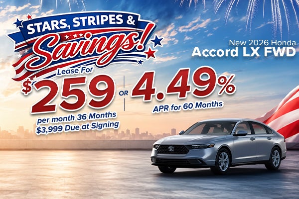 New 2026 Honda Accord LX FWD