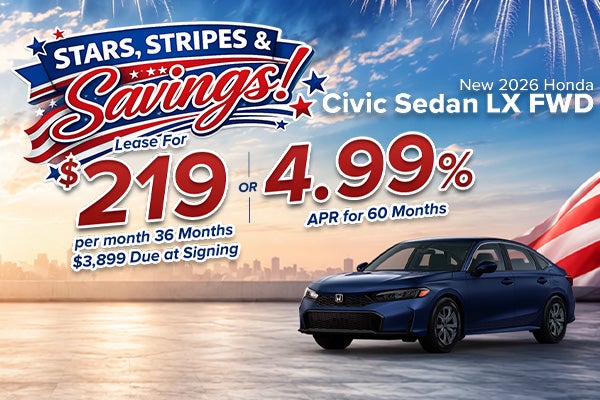 New 2026 Honda Civic Sedan LX FWD