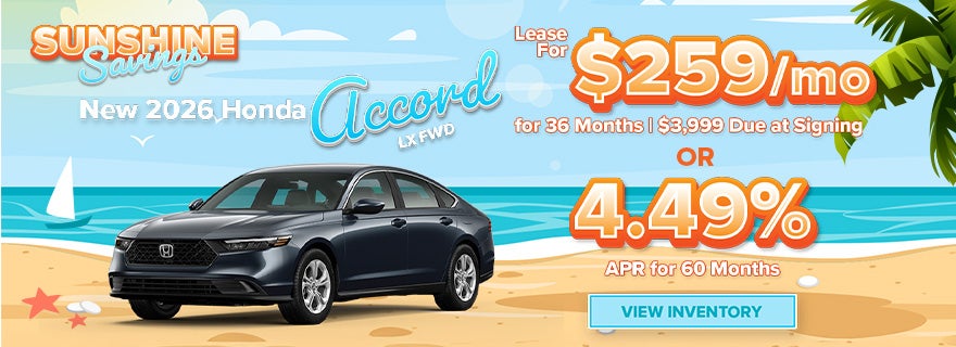 New 2026 Honda Accord LX FWD