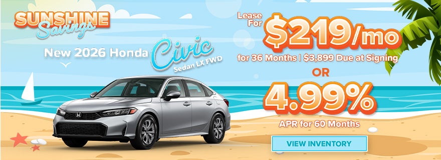 New 2026 Honda Civic Sedan LX FWD