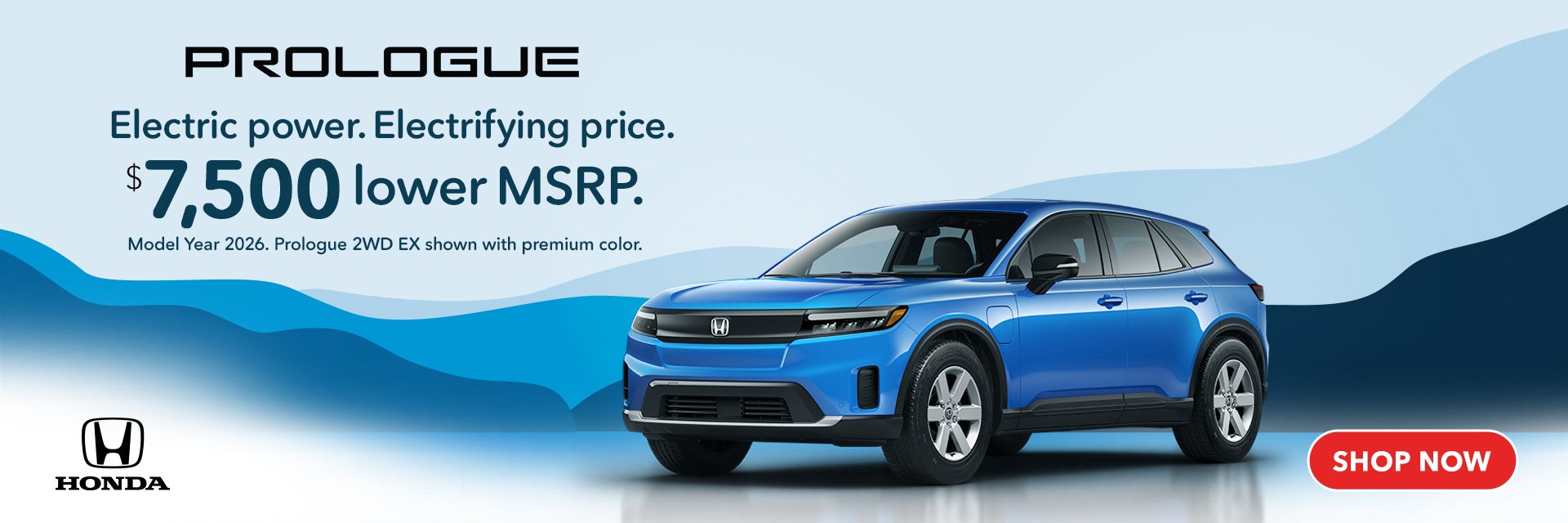 Save $7500 on Honda Prologue