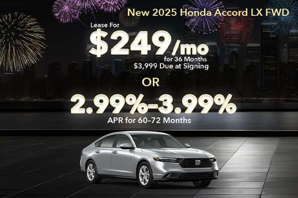 New 2025 Honda Accord LX FWD