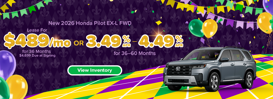 Lease a new 2025 Honda Pilot EX-L for $399/mo
