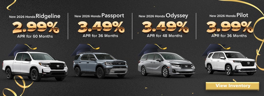 Select New 2026 Honda Models