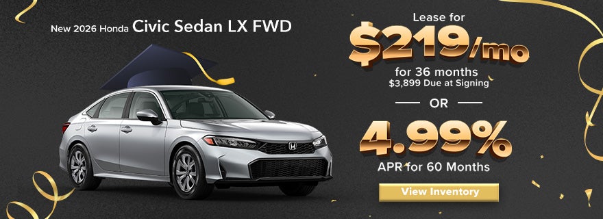 New 2026 Honda Civic Sedan LX FWD