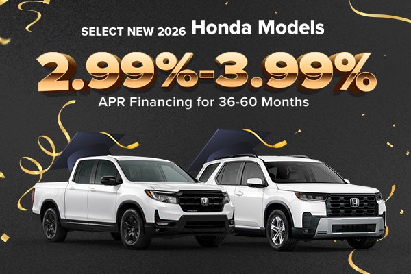 Select New 2026 Honda Models