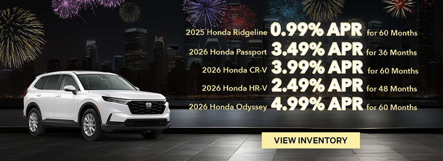 APR offers on new Honda models in Metairie, LA